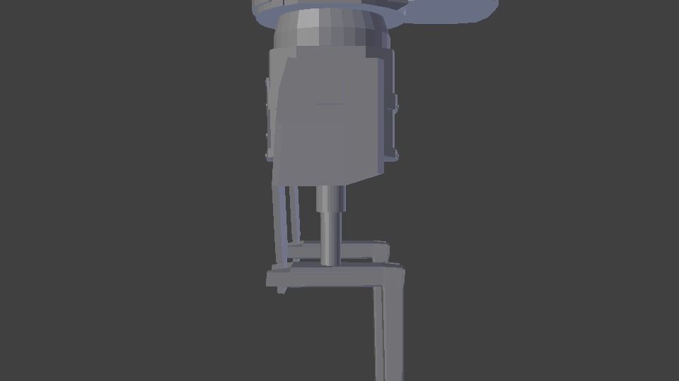 Bipedal Steampunk Mech Mesh and Rig Low-poly 3D model_5