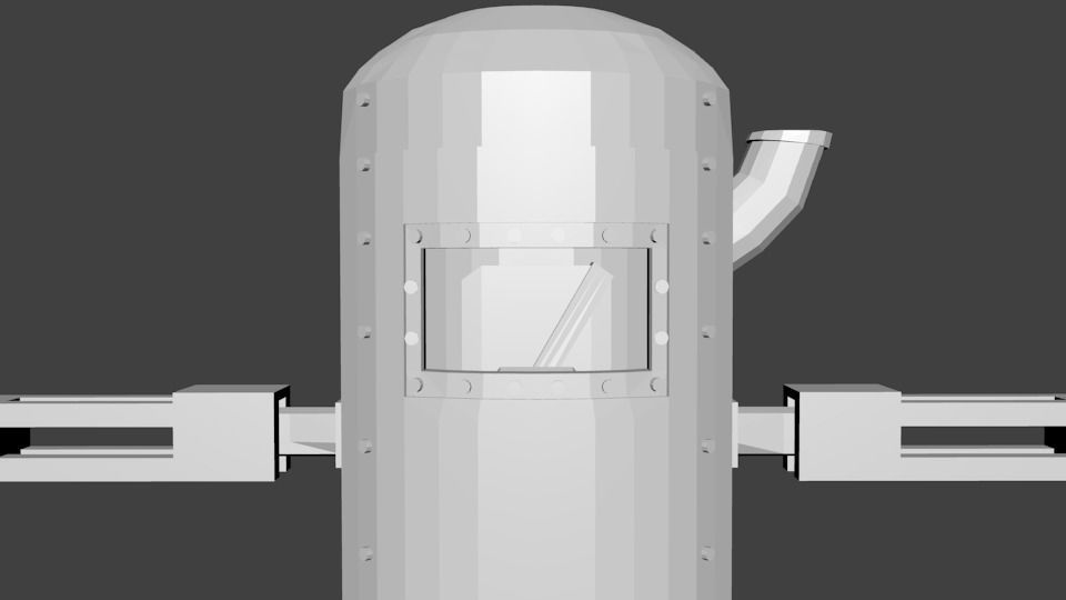 Bipedal Steampunk Mech Mesh and Rig Low-poly 3D model_4