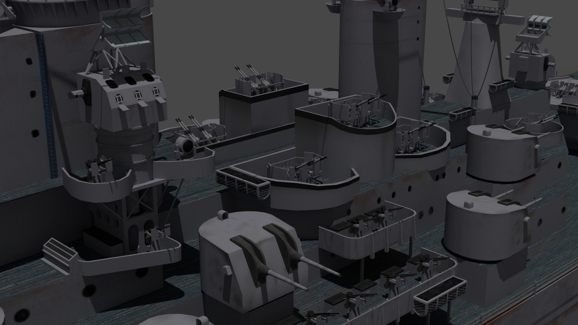 Battleship USS Iowa 3D model_1