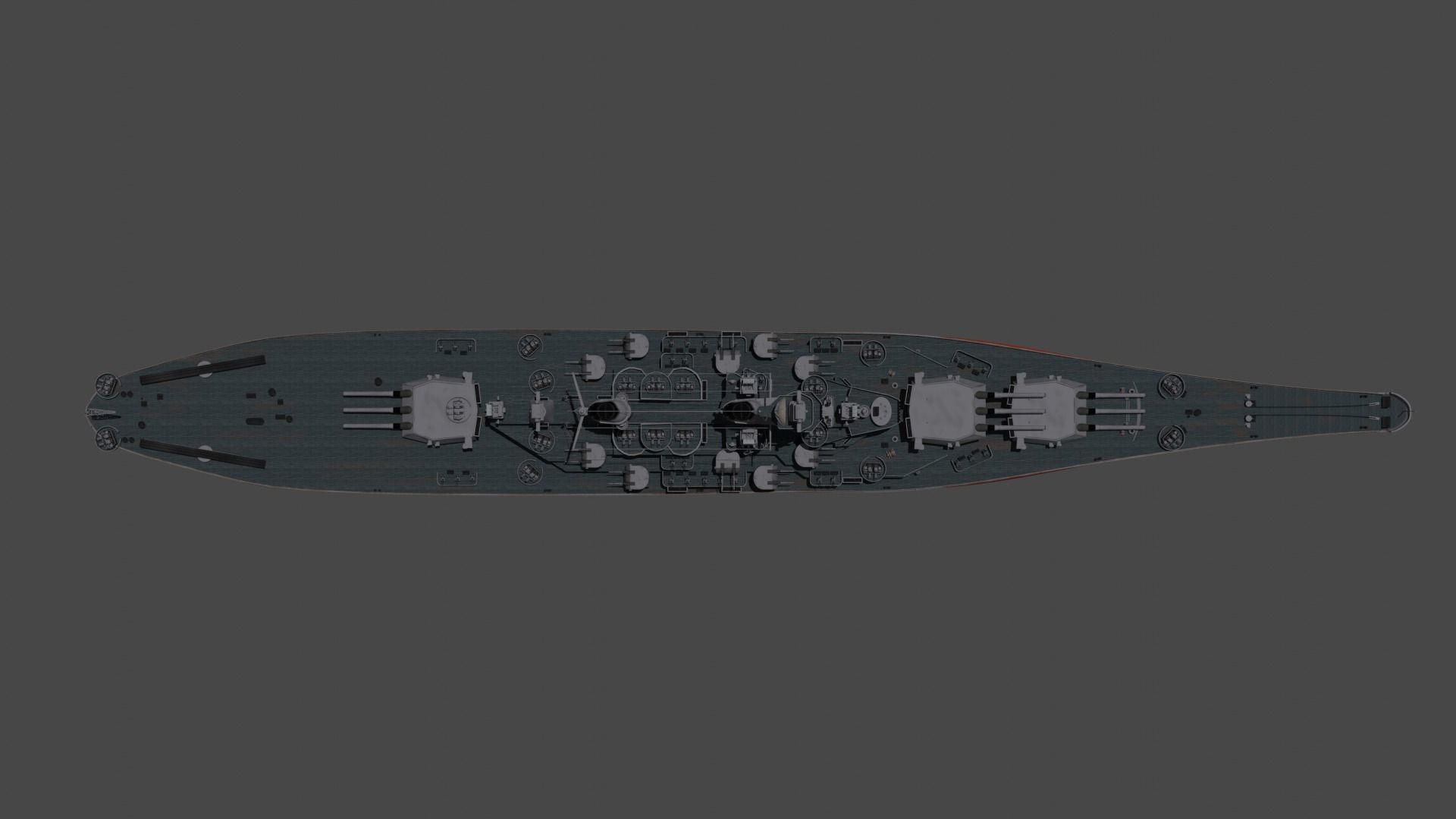 Battleship USS Iowa 3D model_3