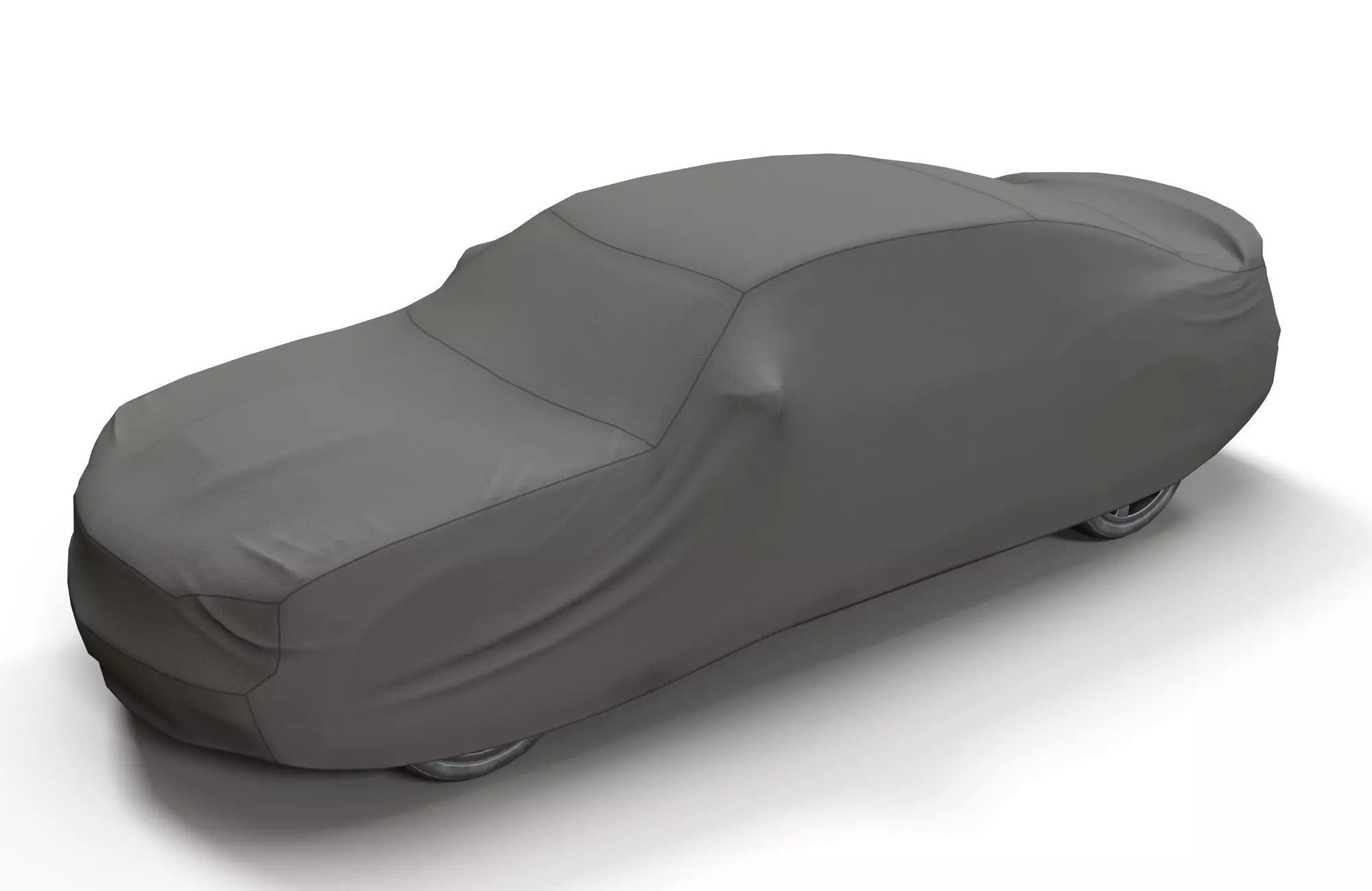 Car cover Low-poly 3D model_0