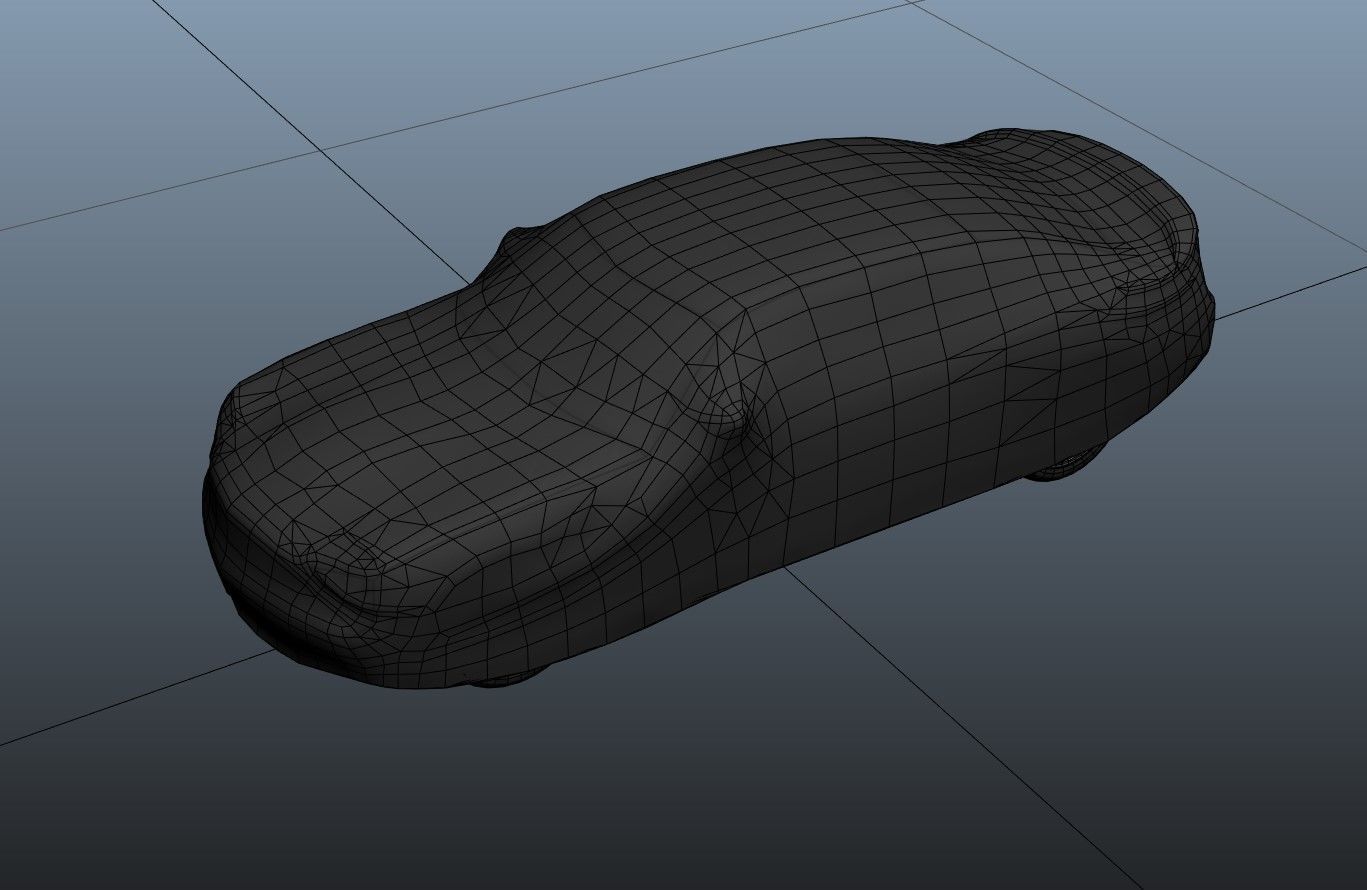 Car cover Low-poly 3D model_12