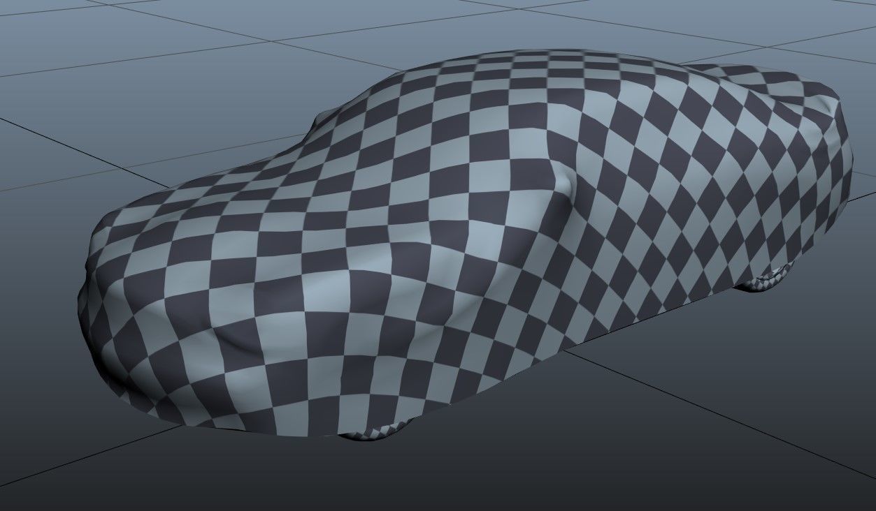 Car cover Low-poly 3D model_10