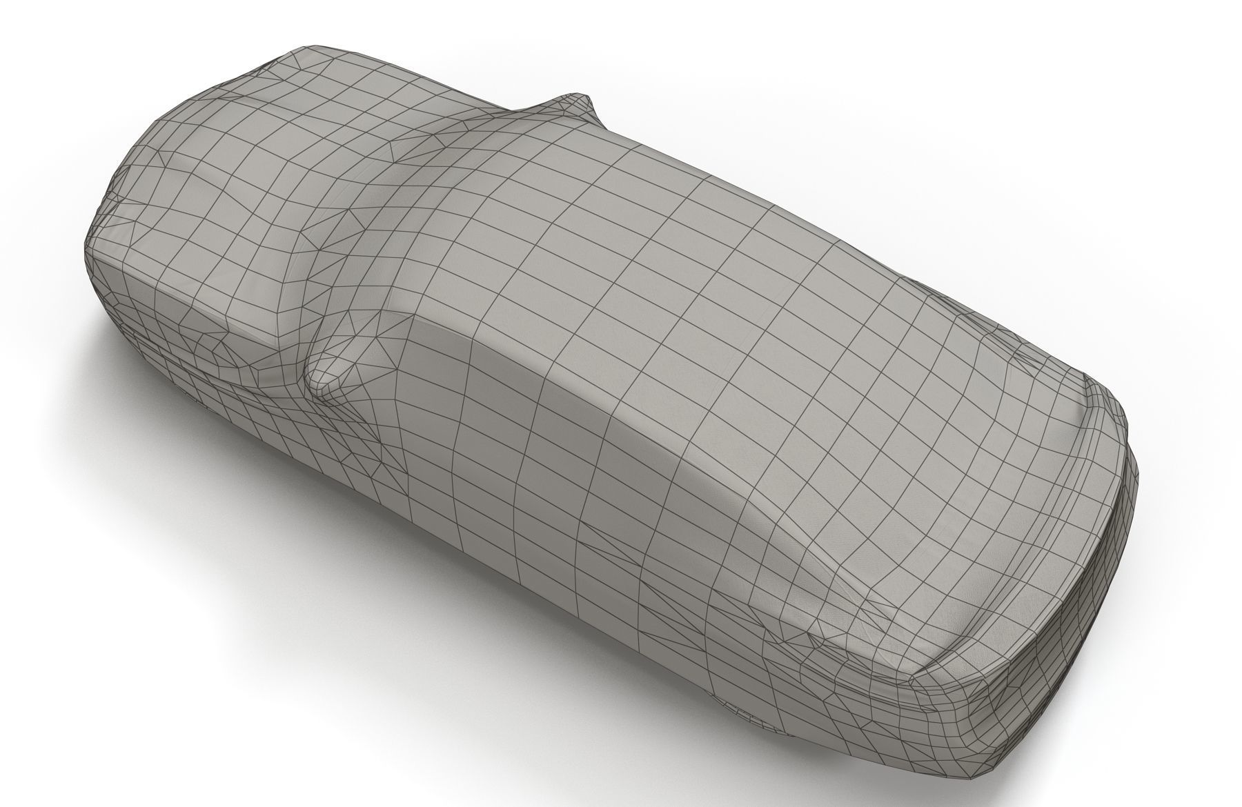 Car cover Low-poly 3D model_3