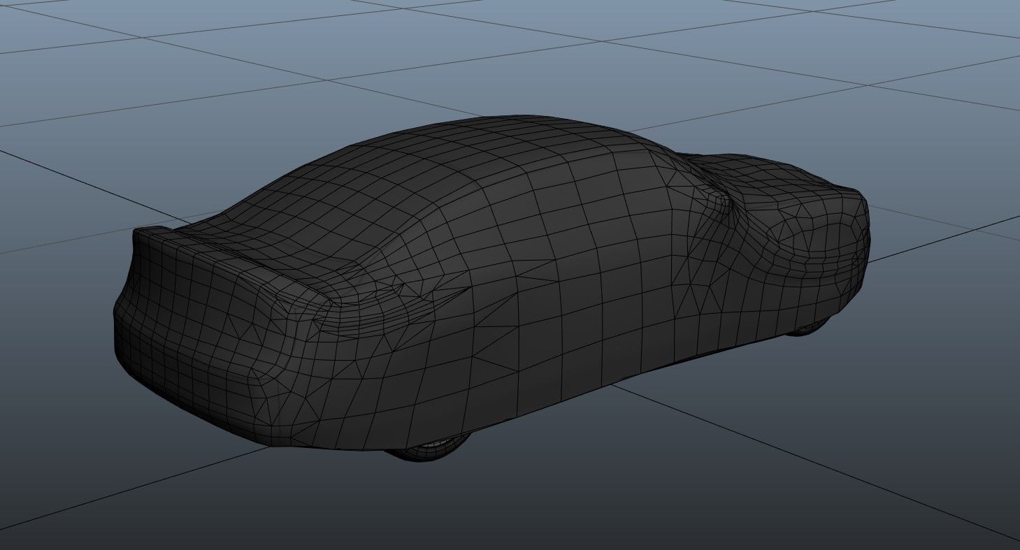 Car cover Low-poly 3D model_13