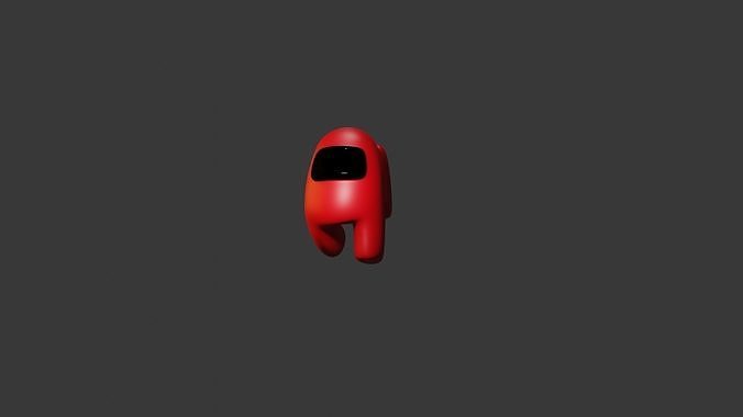 AMONG US  BLENDER 3D CHERACTOR  Low-poly 3D model