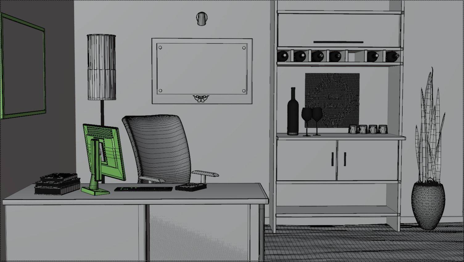 Office Scene 3D model_12