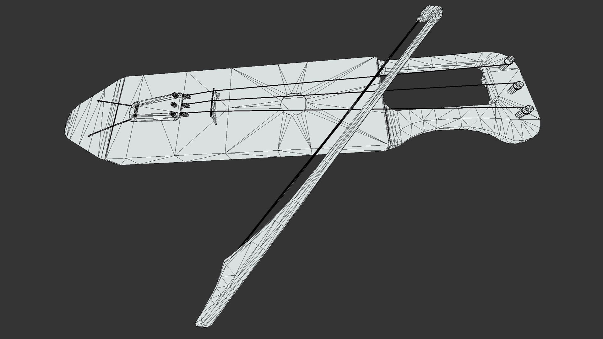 Nordic Tagelharpa - Hugin Munin - PBR Low-poly 3D model_5