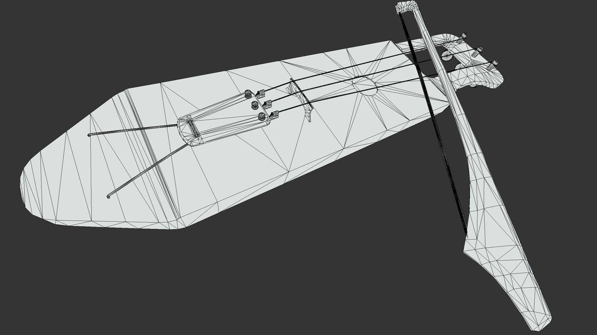 Nordic Tagelharpa - Hugin Munin - PBR Low-poly 3D model_6