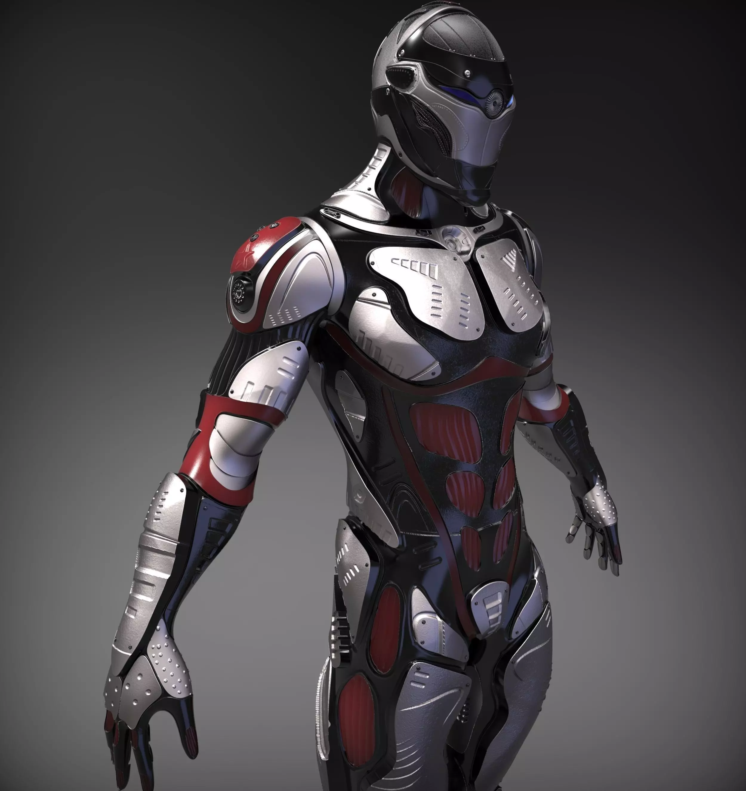 Sci-Fi Character 3D model_0