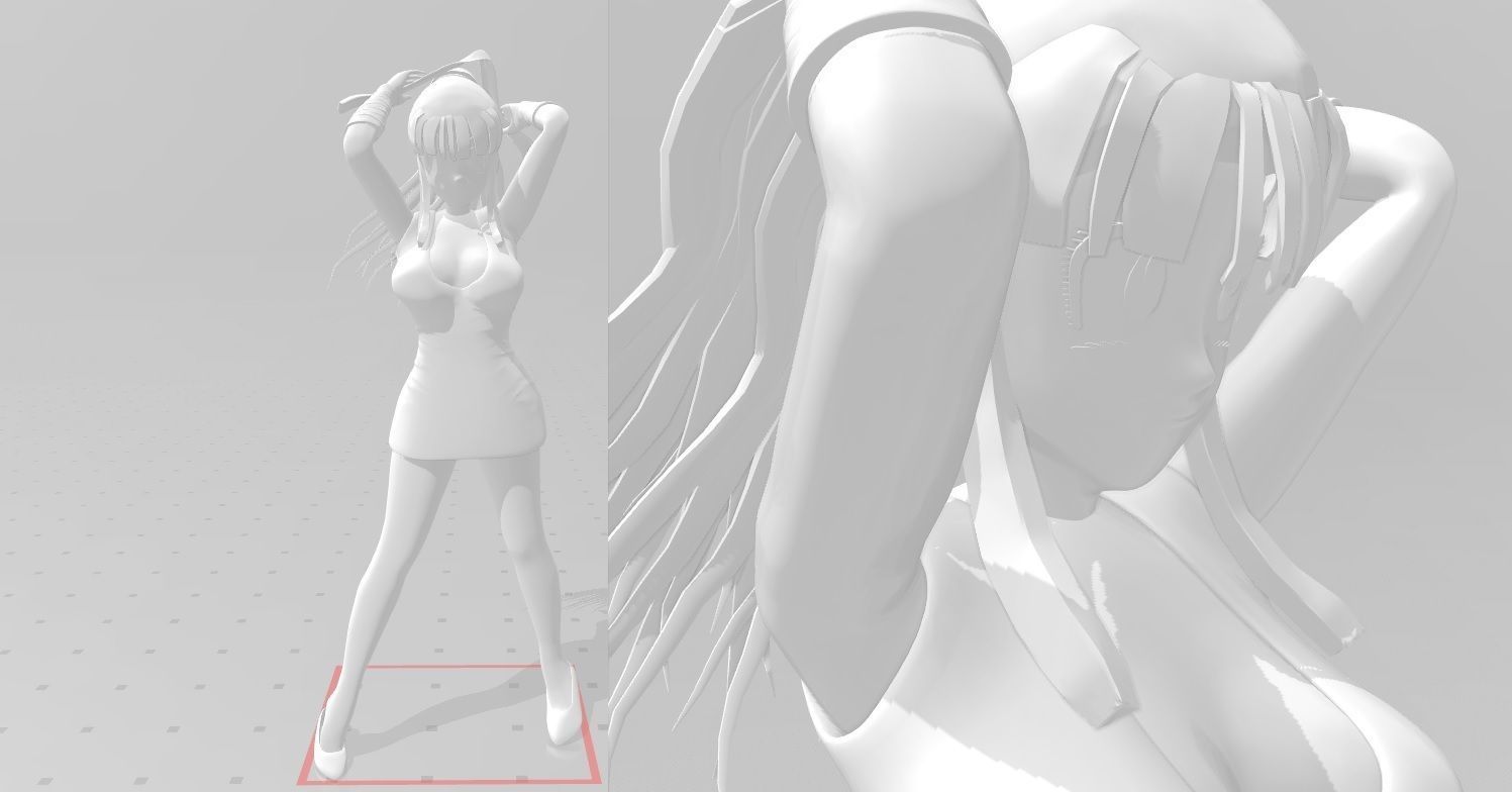 Dragonball Z Character - Sexy ChiChi 3D print model_11