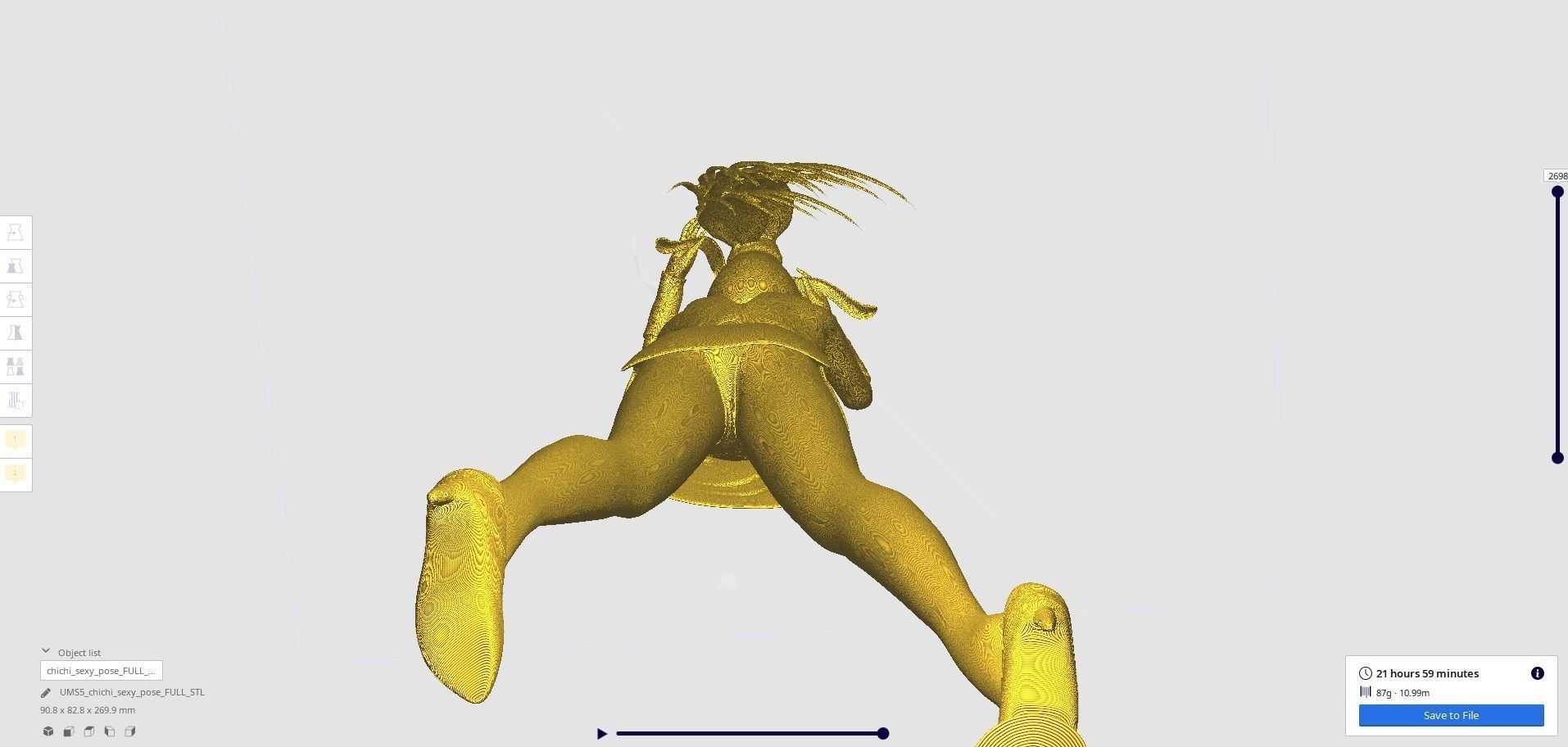 Dragonball Z Character - Sexy ChiChi 3D print model_34