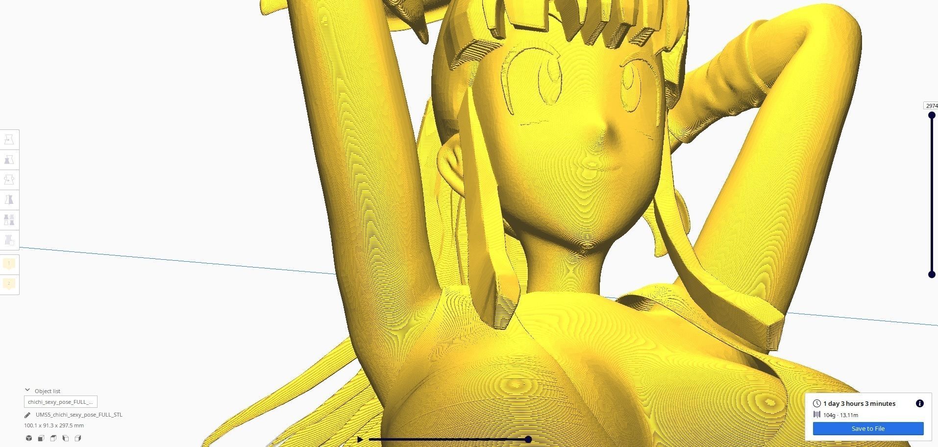 Dragonball Z Character - Sexy ChiChi 3D print model_40