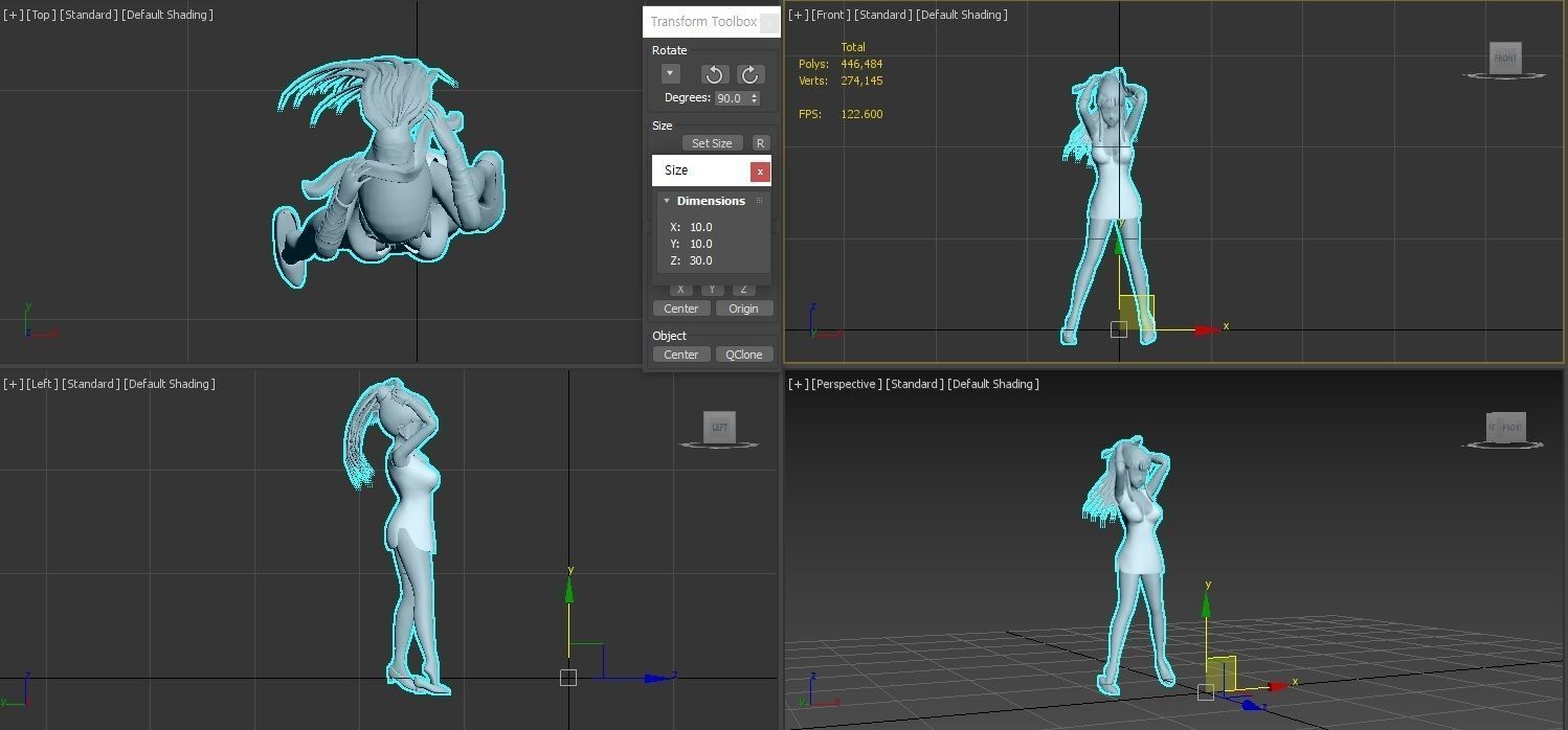 Dragonball Z Character - Sexy ChiChi 3D print model_20