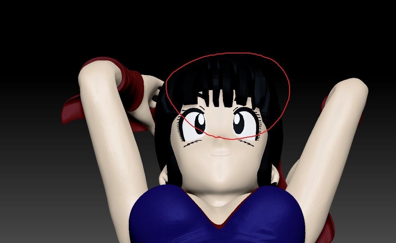 Dragonball Z Character - Sexy ChiChi 3D print model_14