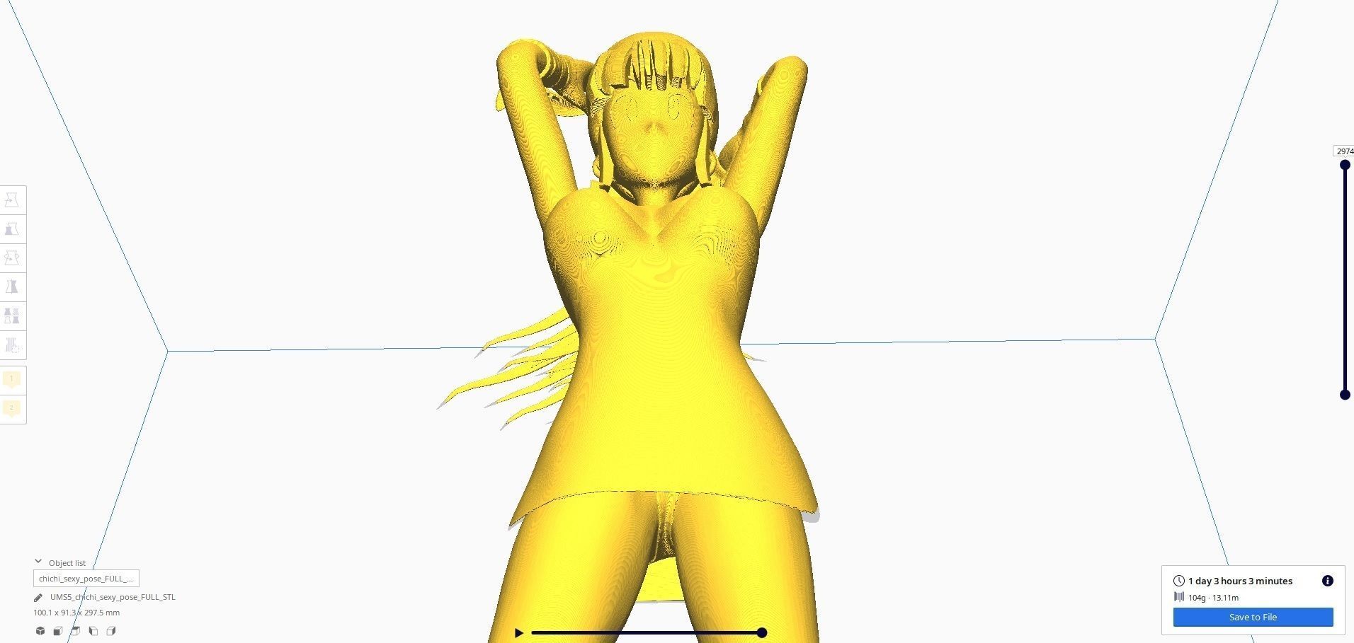 Dragonball Z Character - Sexy ChiChi 3D print model_37