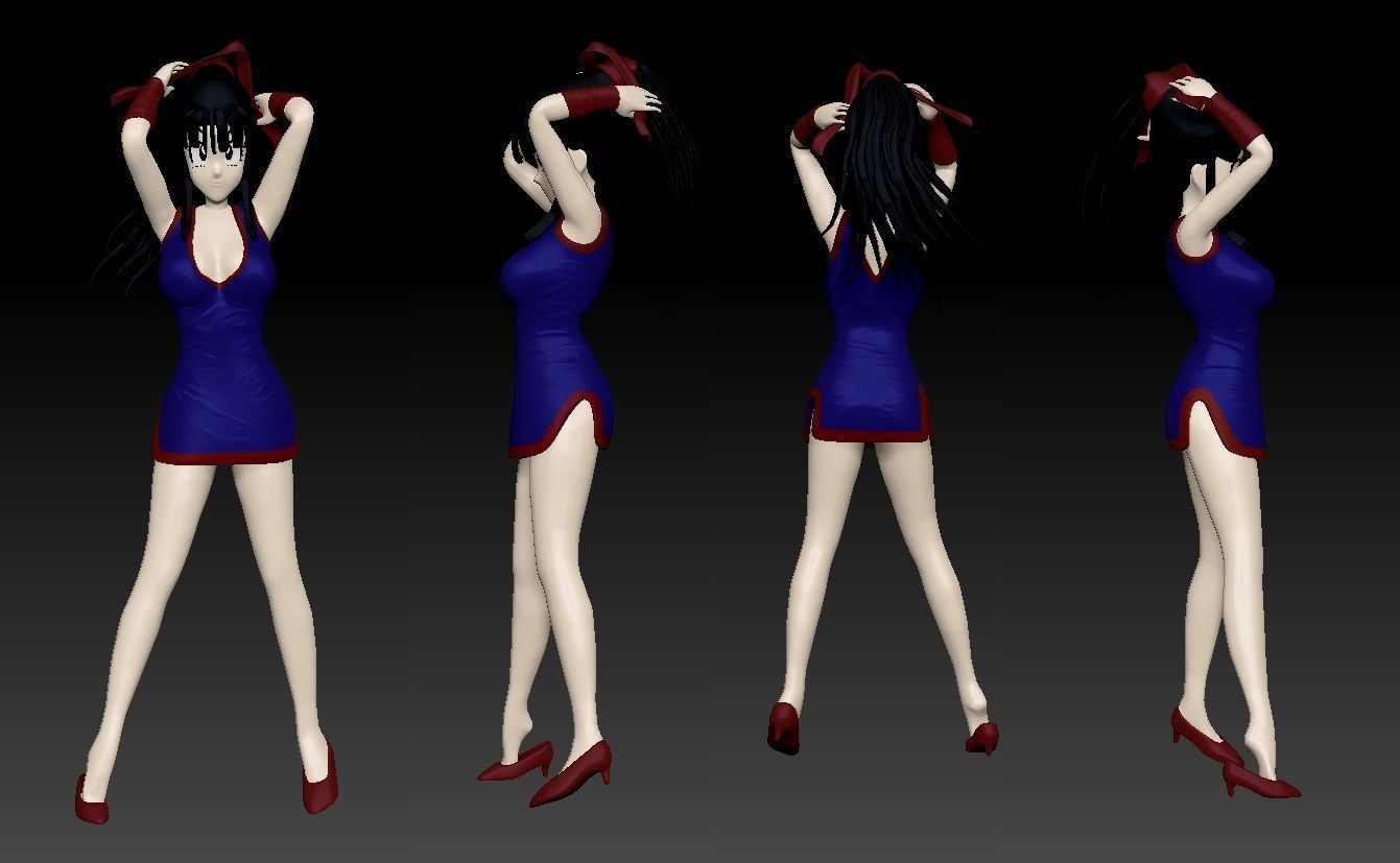 Dragonball Z Character - Sexy ChiChi 3D print model_5