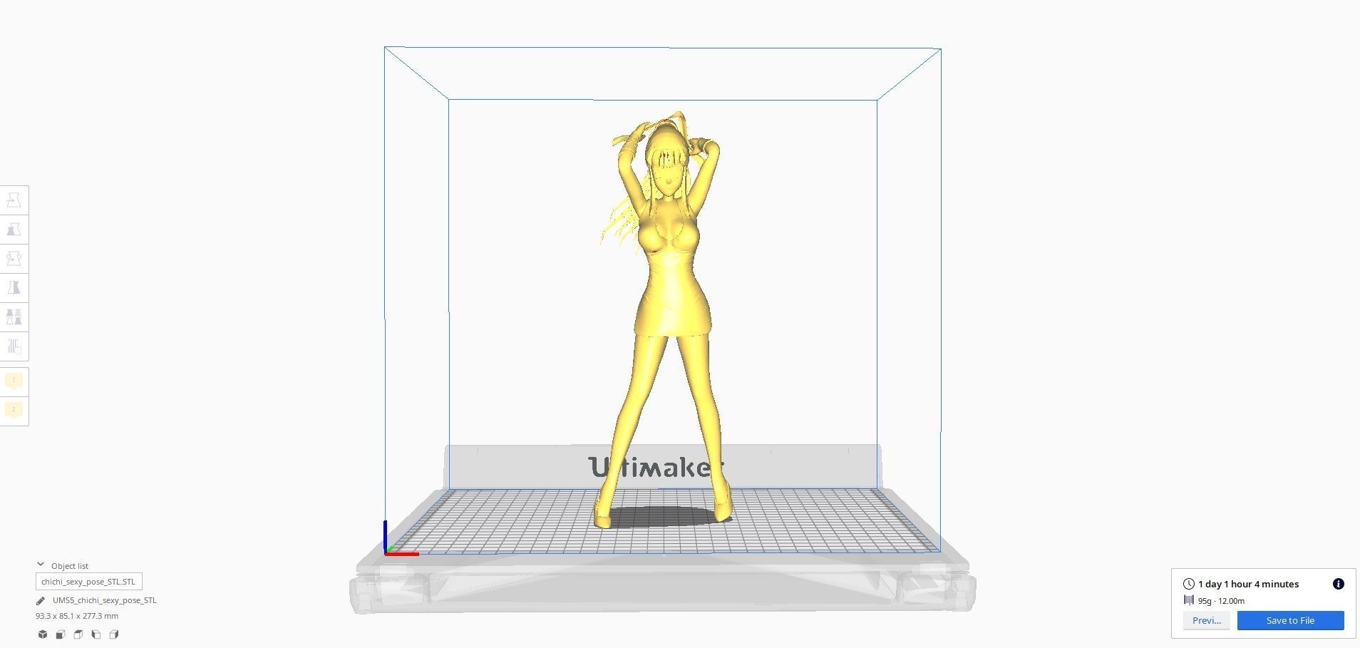 Dragonball Z Character - Sexy ChiChi 3D print model_28