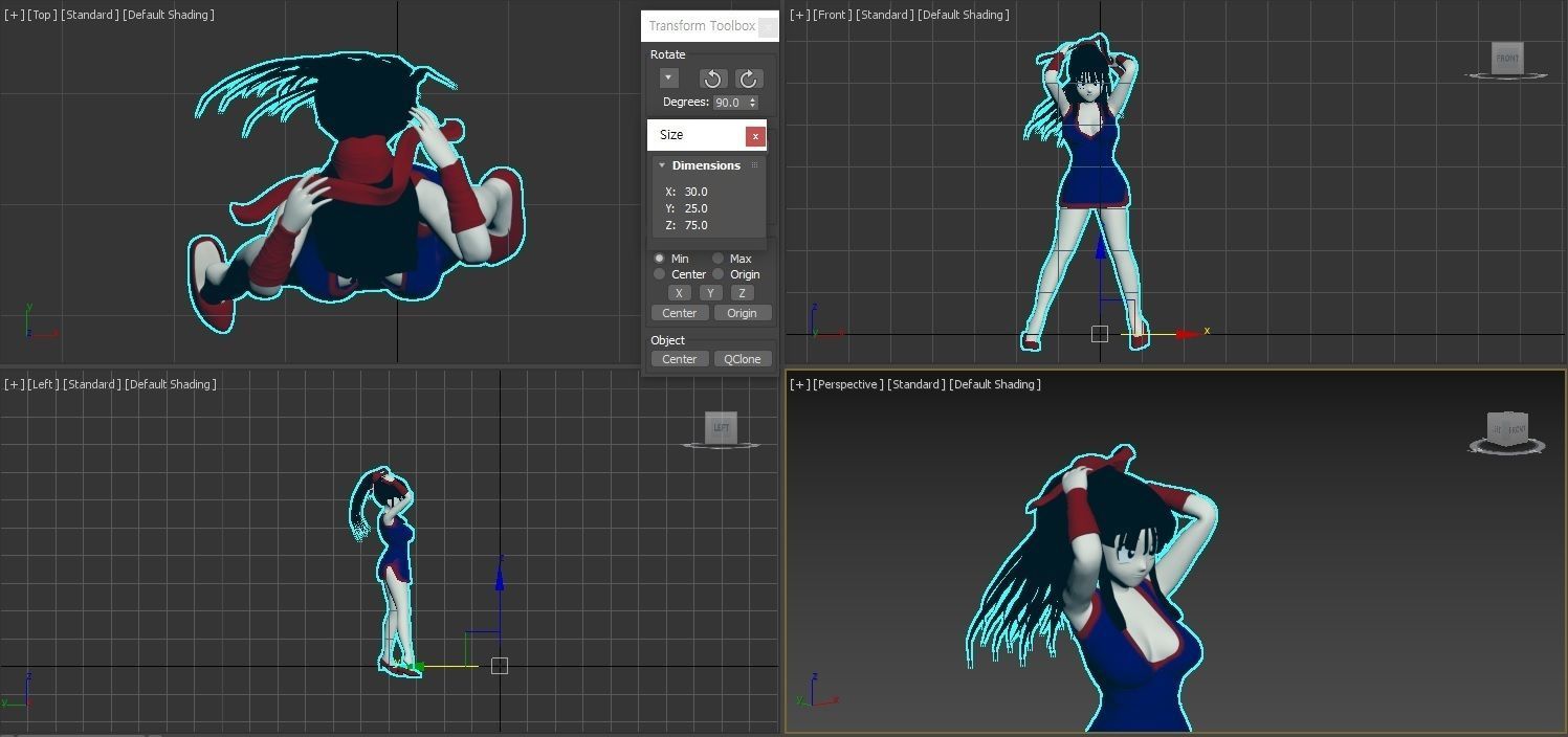 Dragonball Z Character - Sexy ChiChi 3D print model_10