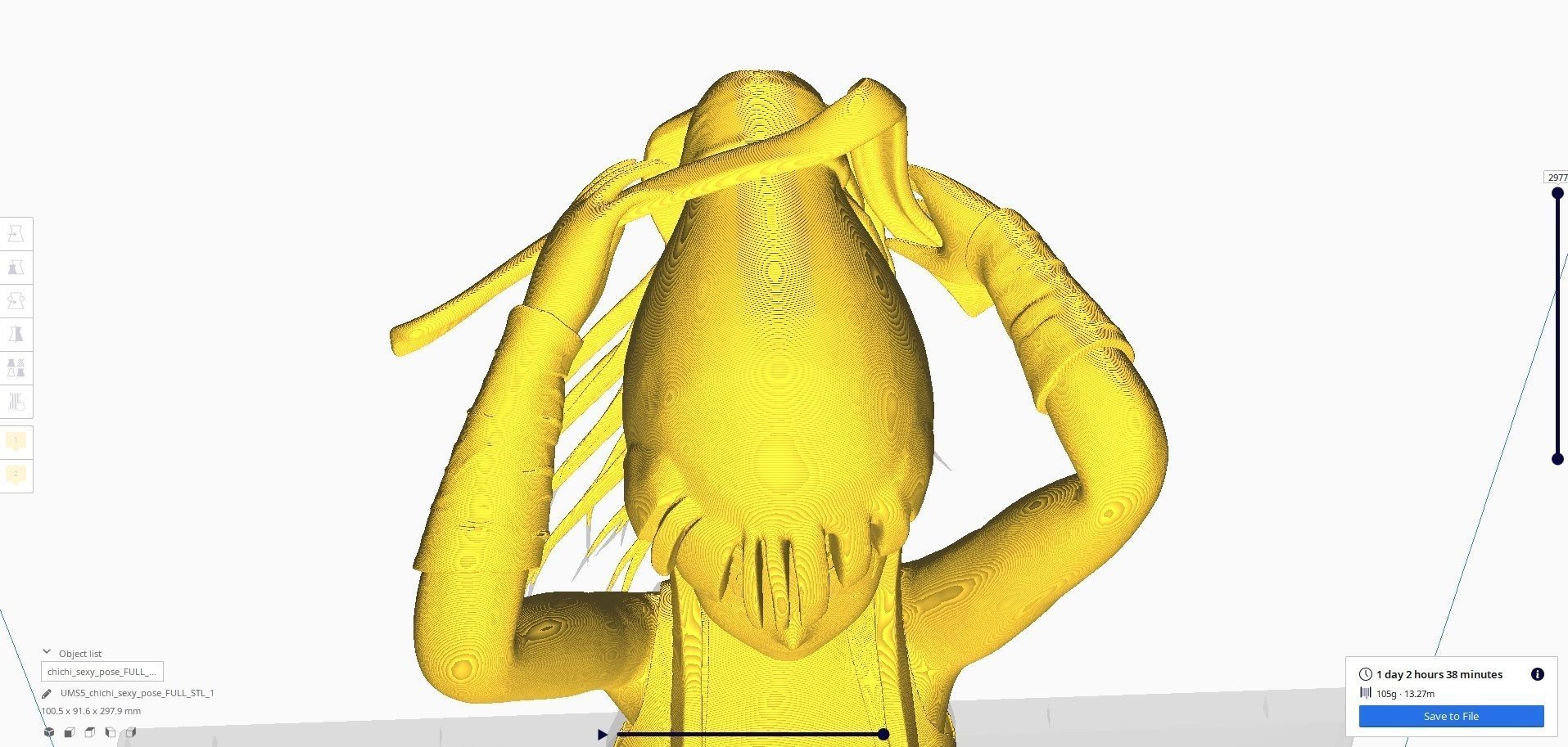 Dragonball Z Character - Sexy ChiChi 3D print model_42