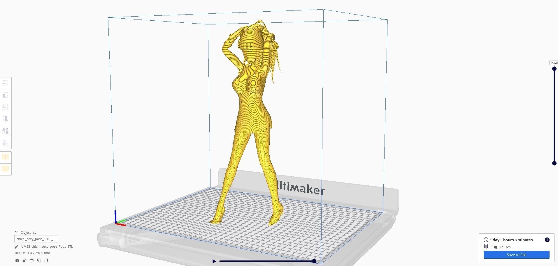 Dragonball Z Character - Sexy ChiChi 3D print model_36