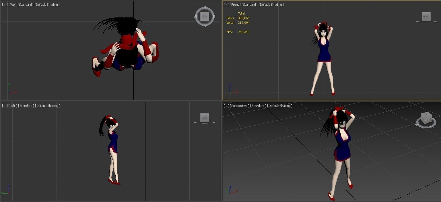 Dragonball Z Character - Sexy ChiChi 3D print model_8