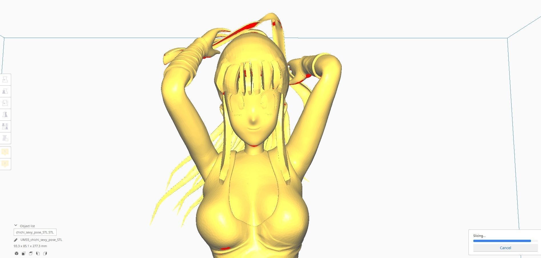 Dragonball Z Character - Sexy ChiChi 3D print model_27