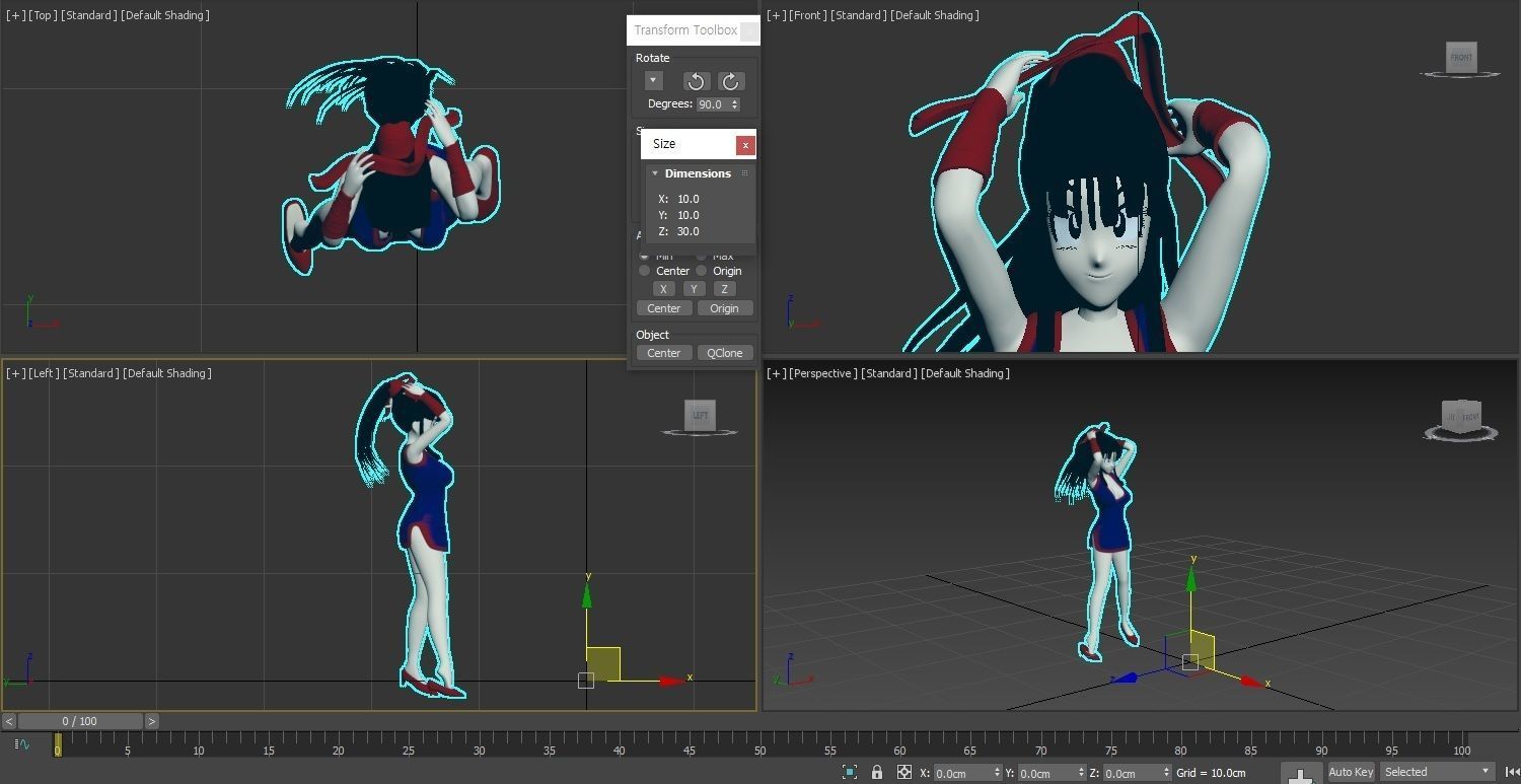 Dragonball Z Character - Sexy ChiChi 3D print model_9