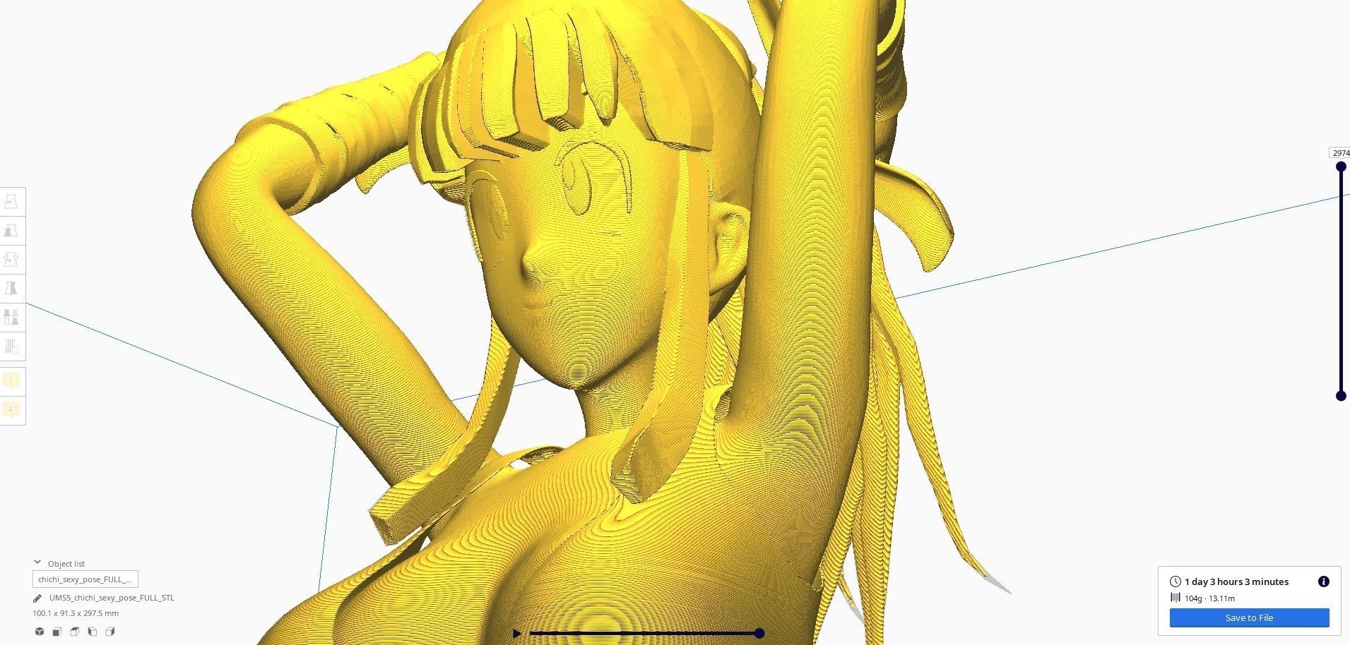 Dragonball Z Character - Sexy ChiChi 3D print model_39