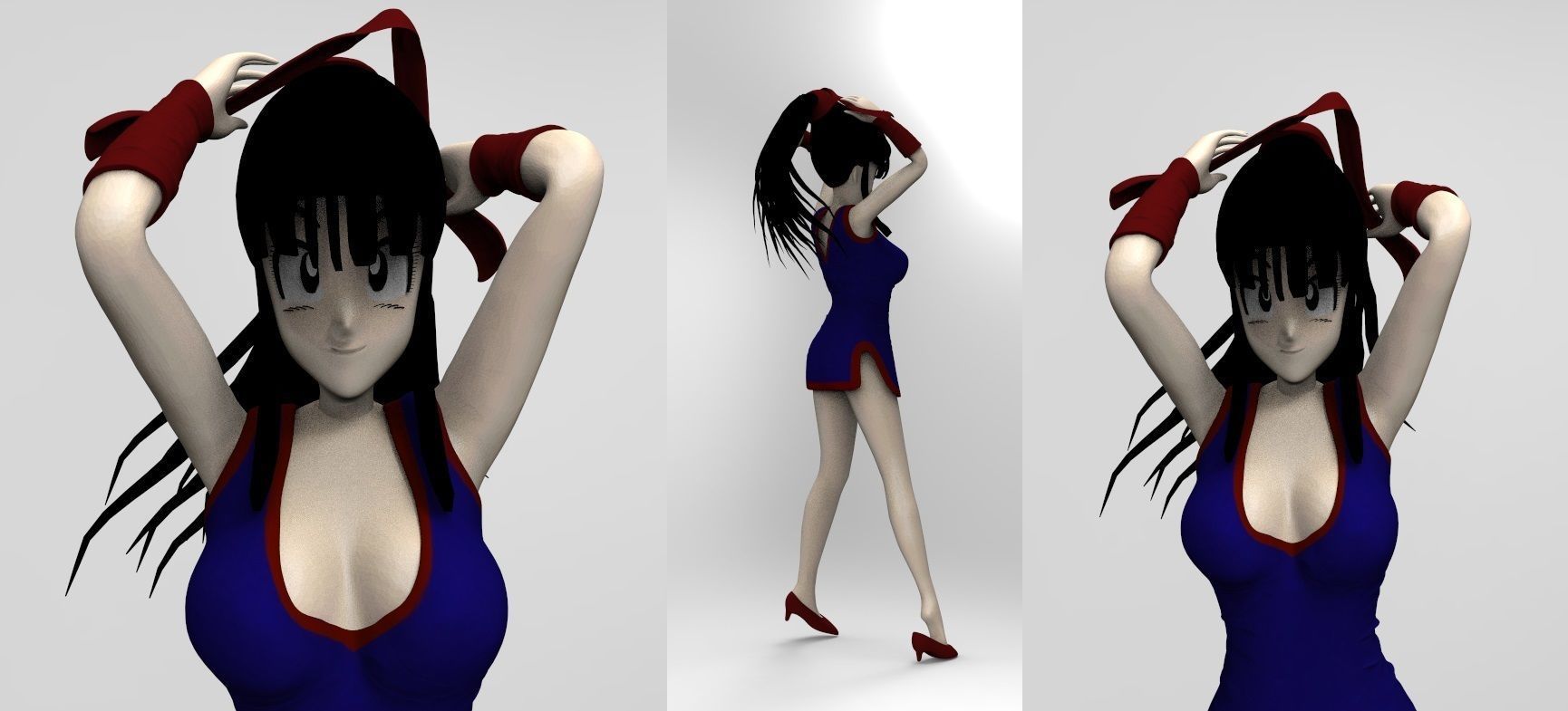 Dragonball Z Character - Sexy ChiChi 3D print model_4