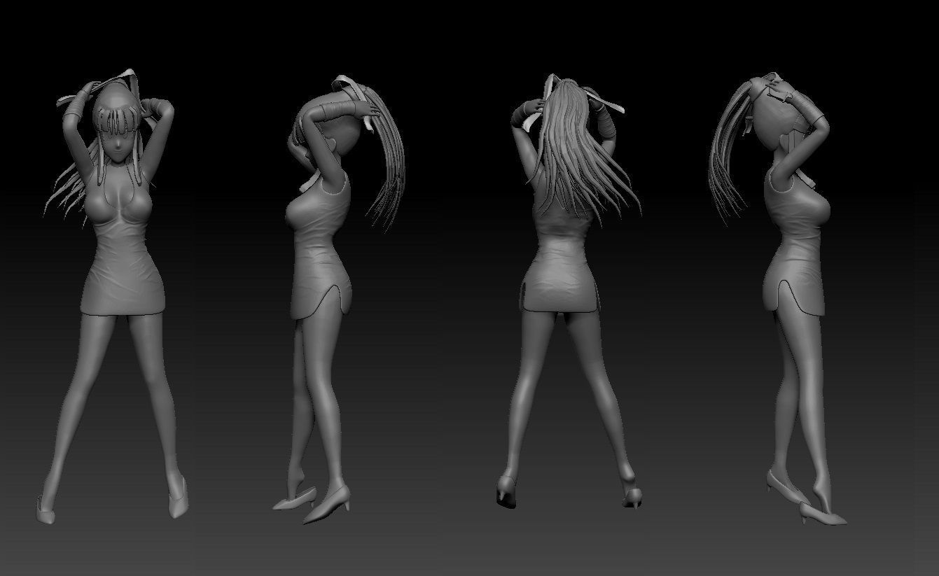 Dragonball Z Character - Sexy ChiChi 3D print model_6