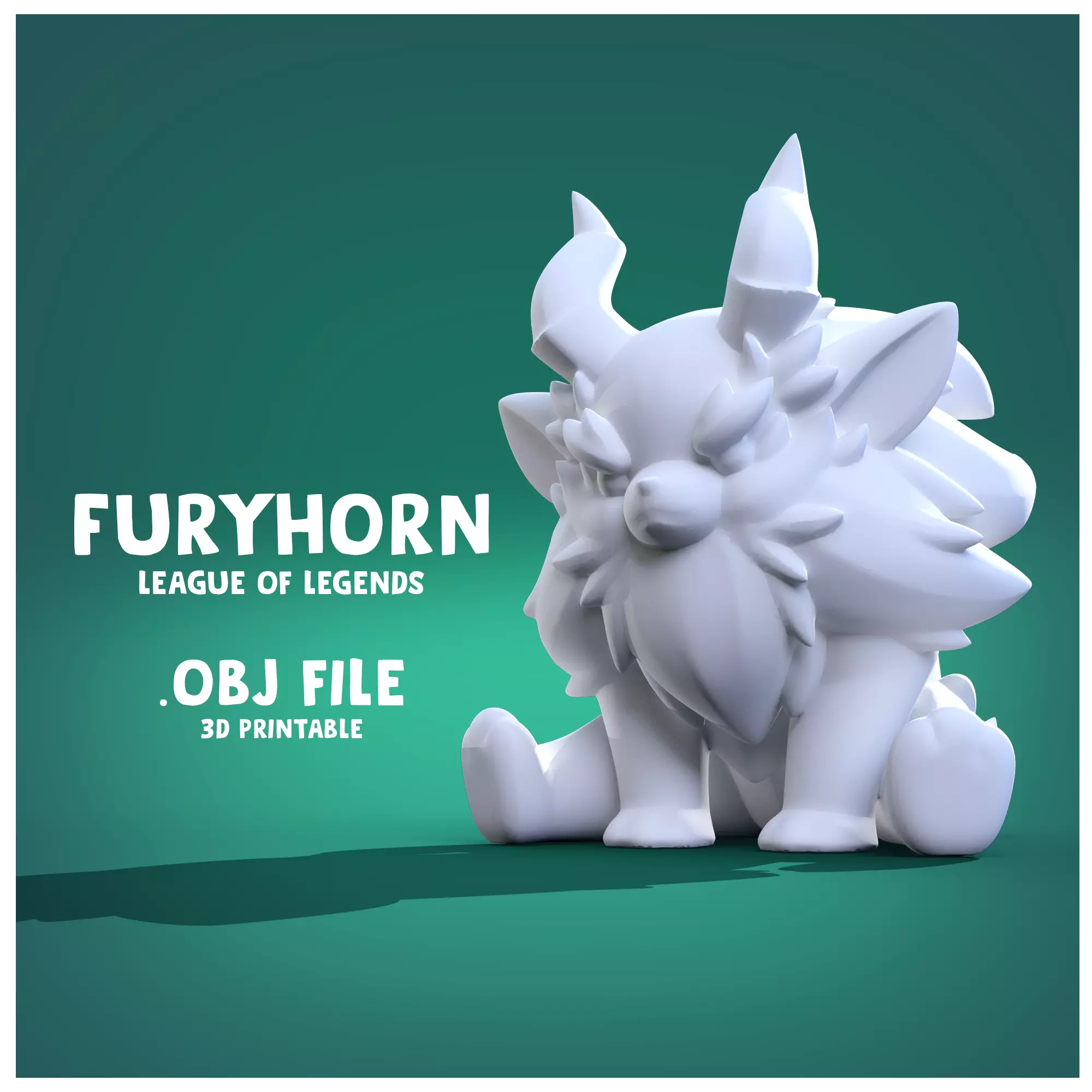 FURYHORN league of legends  3D print model_0