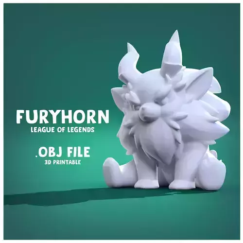 FURYHORN league of legends  3D print model