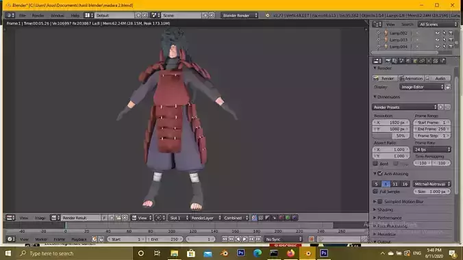 Madara Uchiha 3d