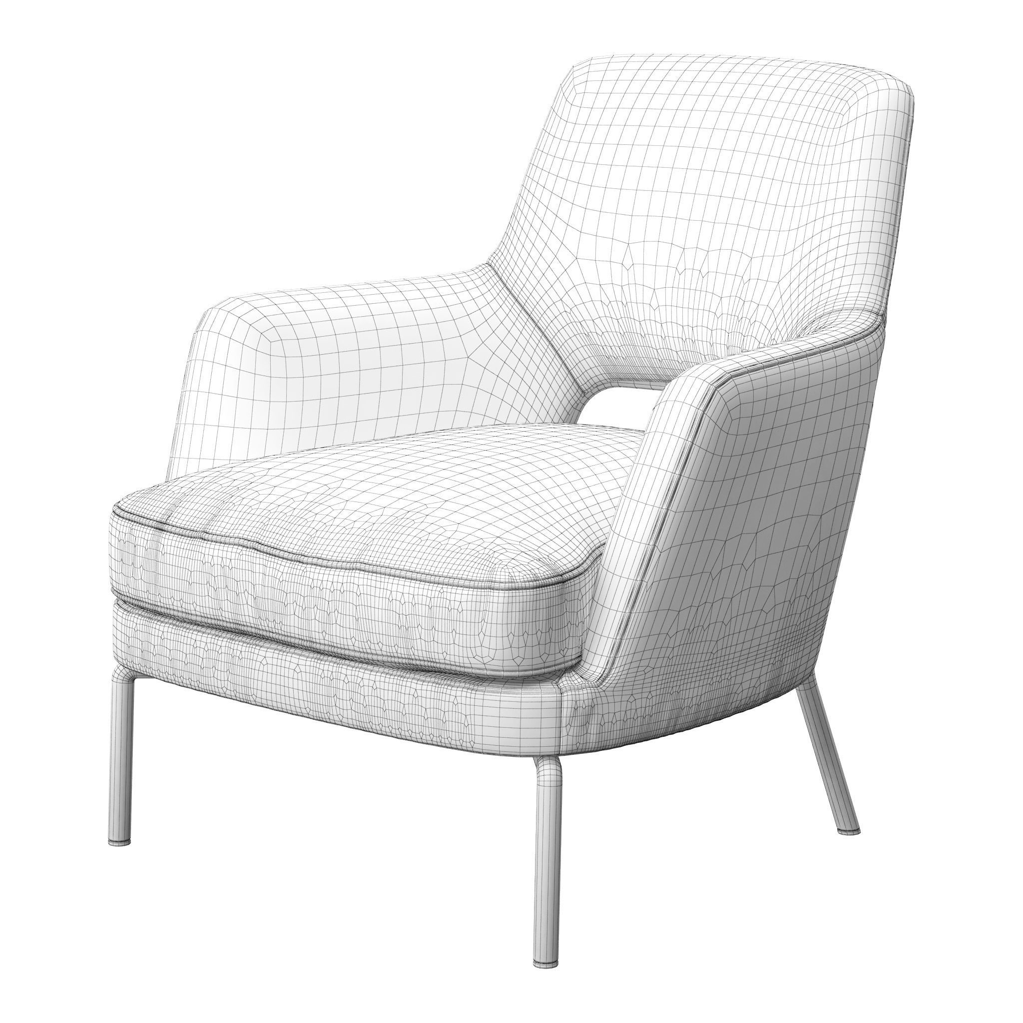 Joyce armchair by Flexform 3D model_7