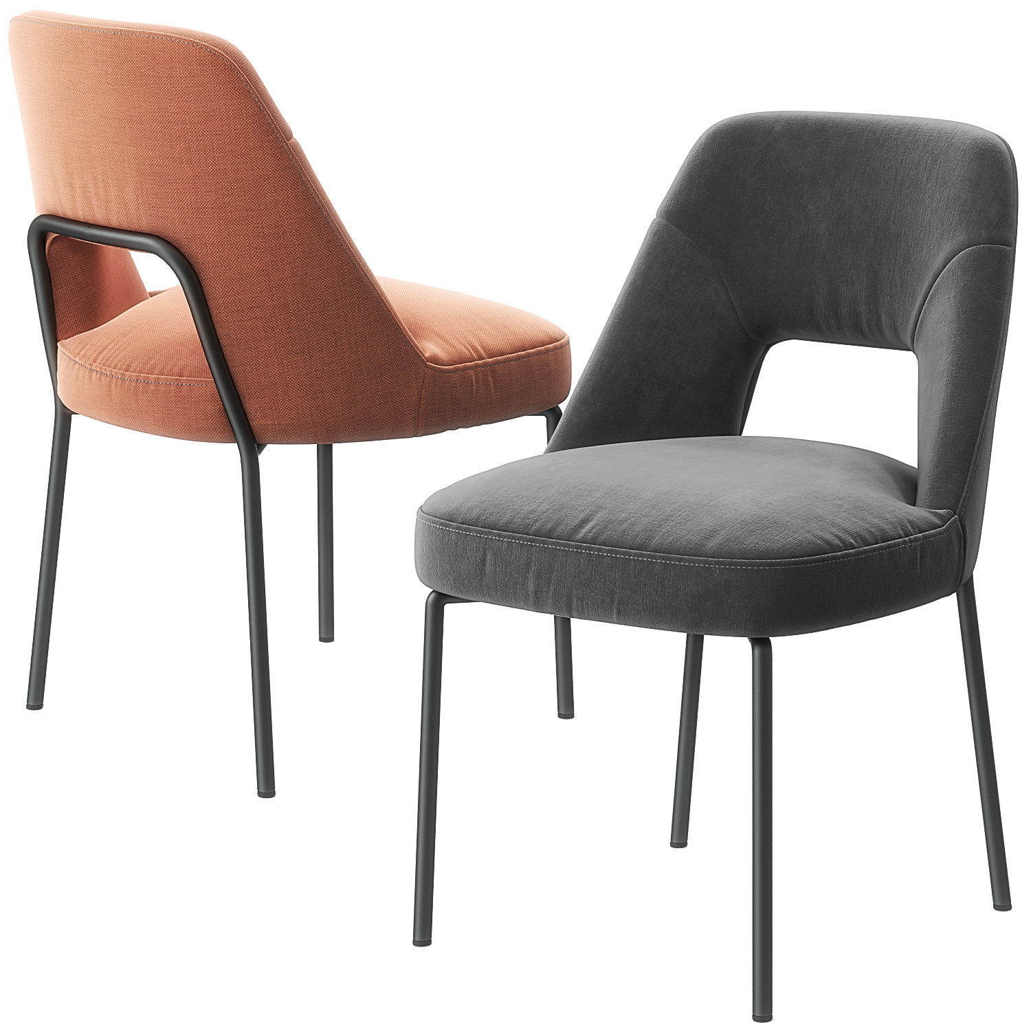 Joyce chair by Flexform 3D model_2