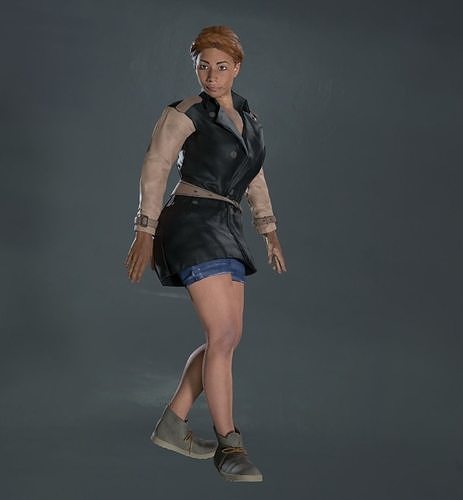 Rigged Female Character 2 3D model