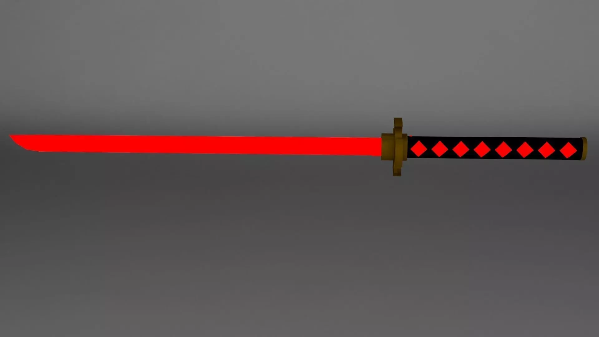 Sci-Fi Katana Low-poly 3D model