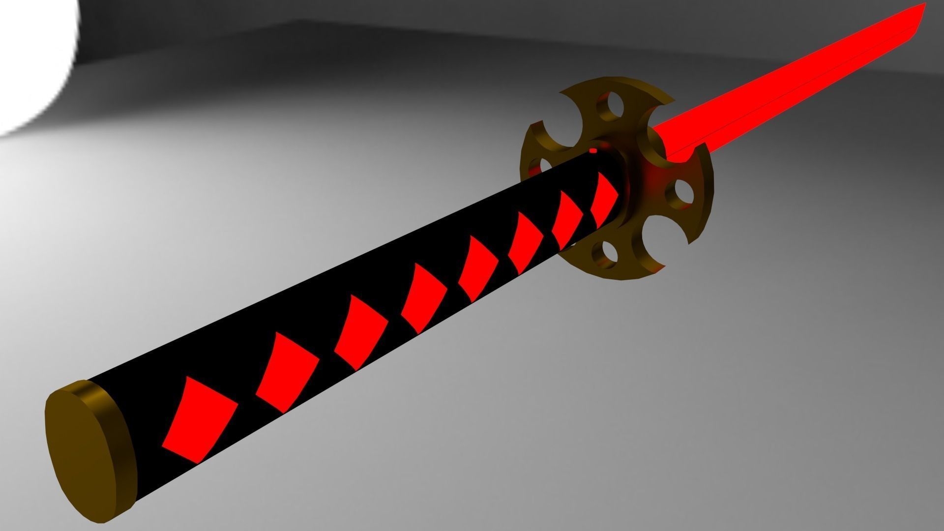 Sci-Fi Katana Low-poly 3D model_2