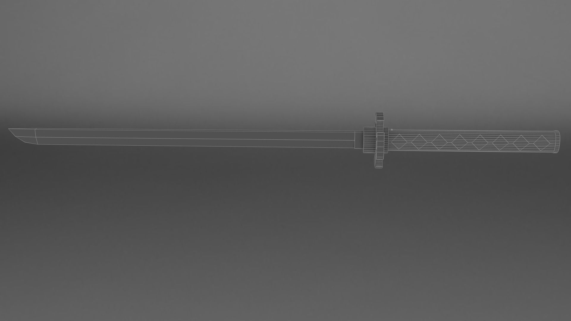 Sci-Fi Katana Low-poly 3D model_3