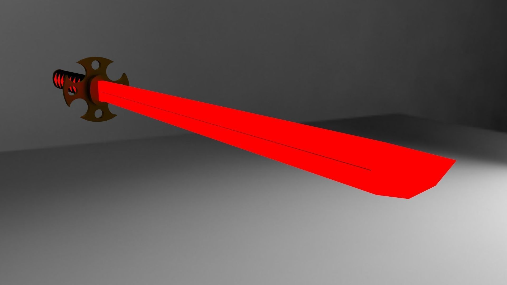 Sci-Fi Katana Low-poly 3D model_4