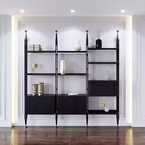 Black bookcase