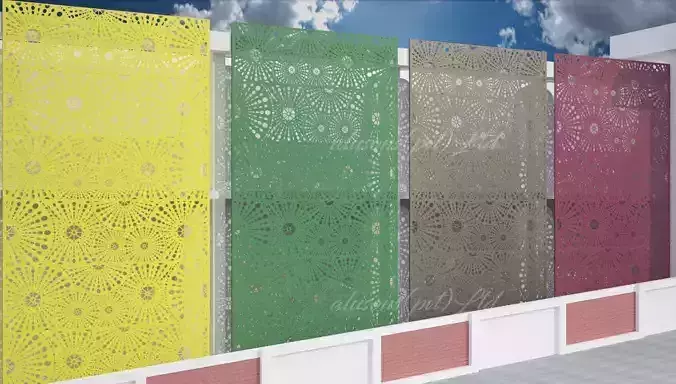 Peacock Pattern CNC Panel 