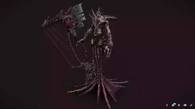 Demon Lich Low-poly 3D model