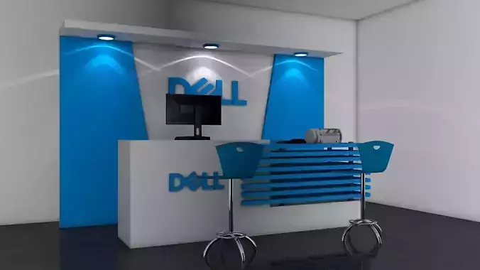 dellshowroom delloffice 3dmodal tecnology 3D model