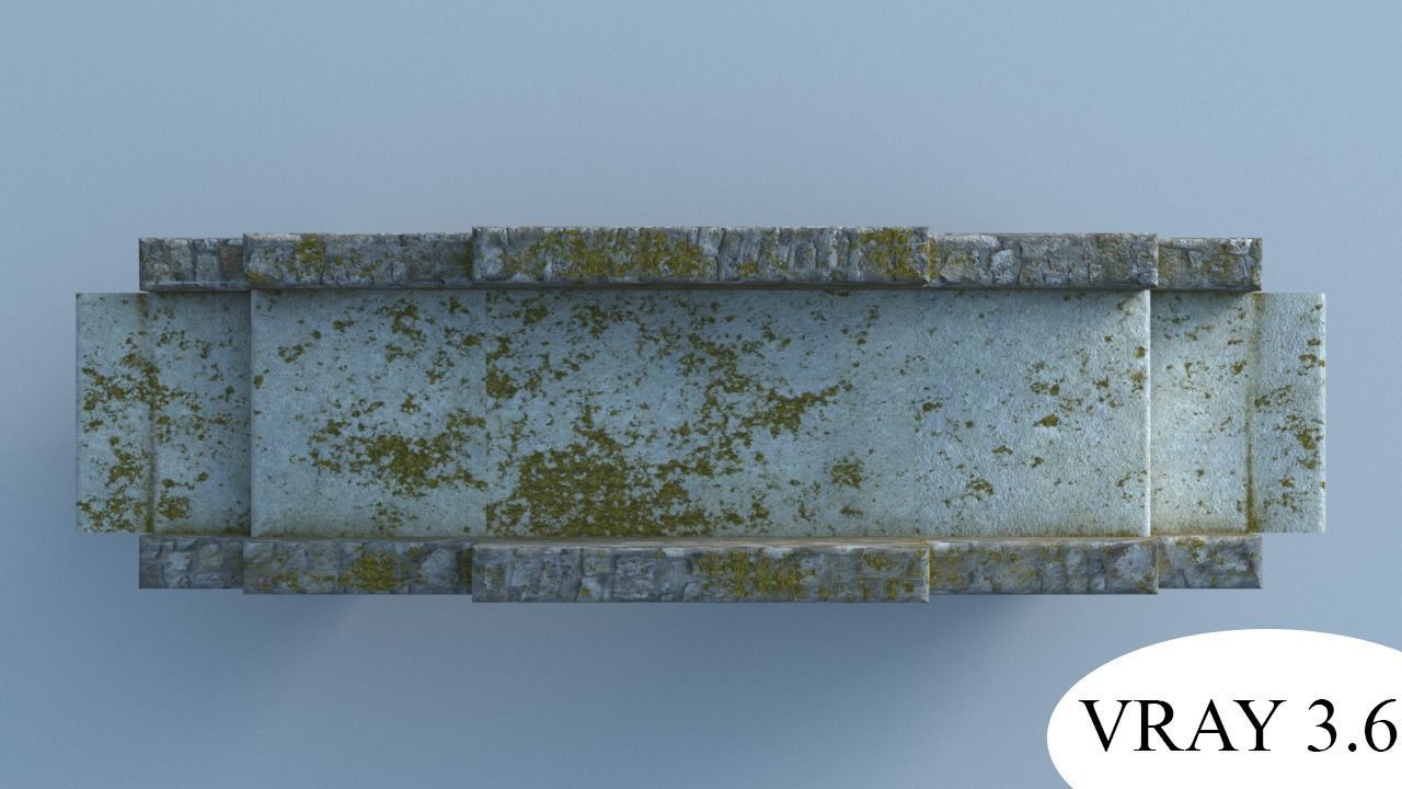 Old bridge Free low-poly 3D model_4