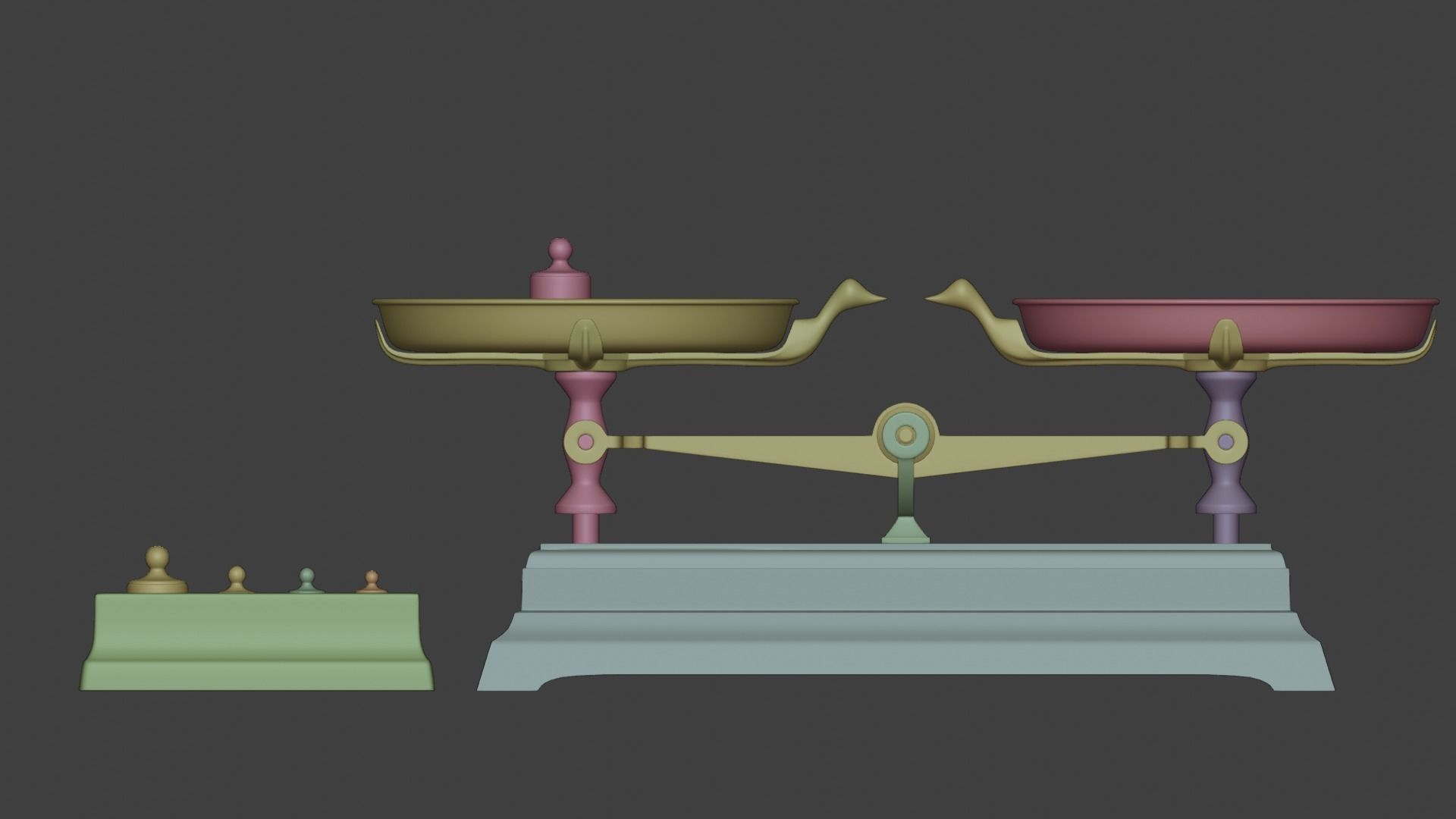 Vintage Toy Balance Joal 3D print model_12