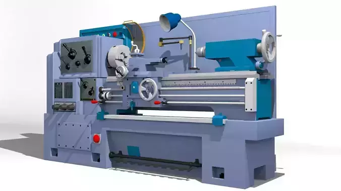 Lathe machine 3D model
