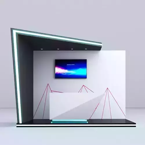 Futuristic booth