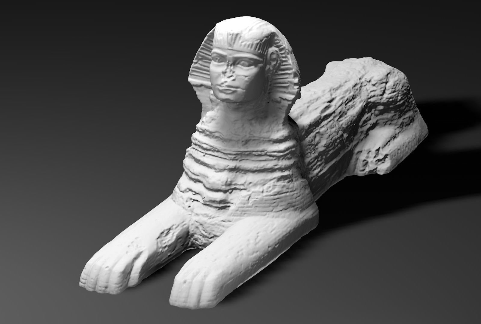 The Great Sphinx of Giza 3D model_2
